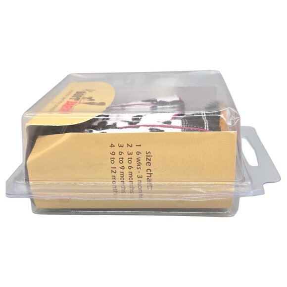 Lil Boot Barn Baby Cow Print Western Boots Size 2 Black/White Faux Leather & Can - Picture 13 of 16